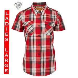 DIXXON FLANNEL - SKIPPER Bamboo Shirt - S/S Button Down - Women's Large